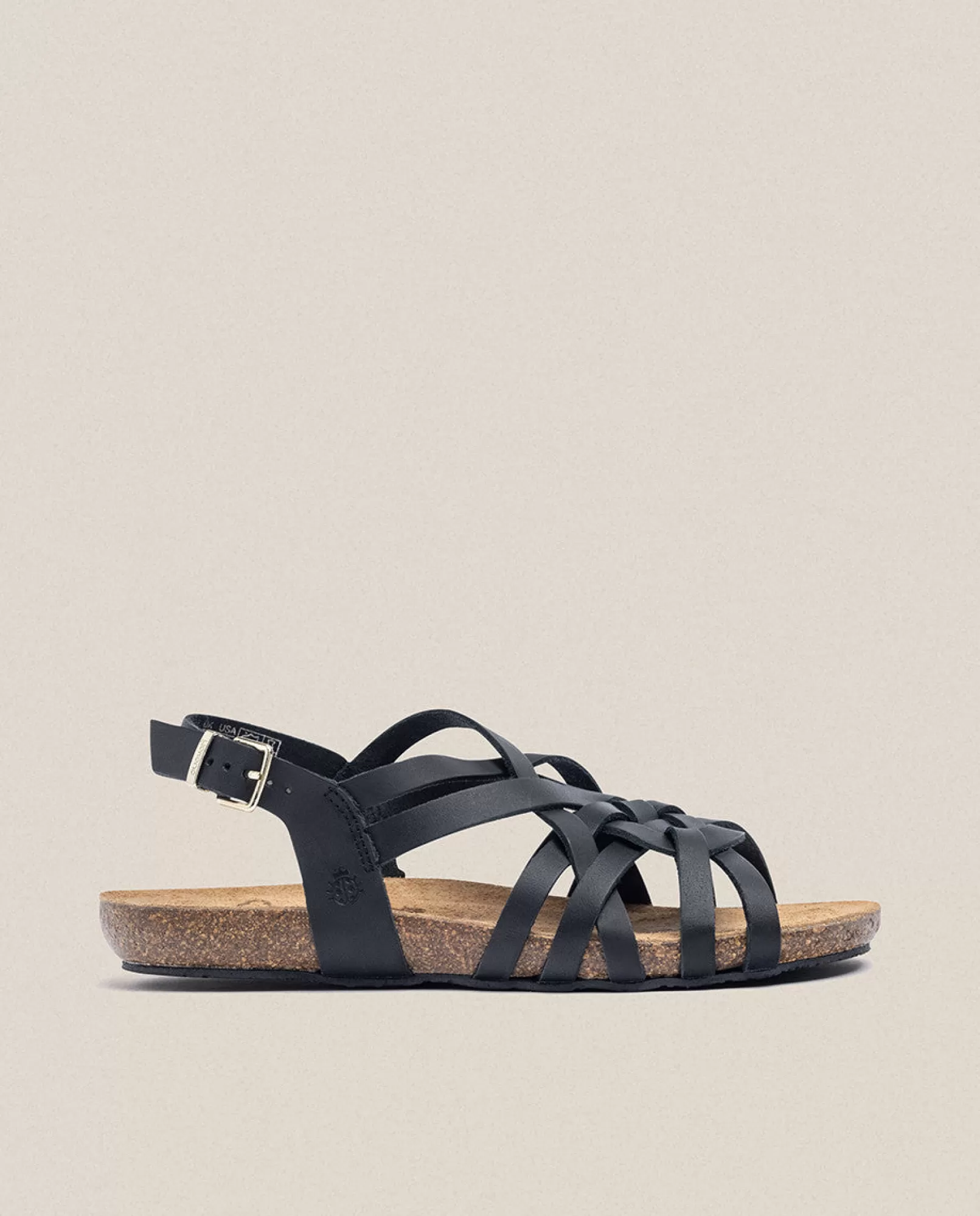 Shop Yokono Sandalia Plana Ibiza 175 Negro